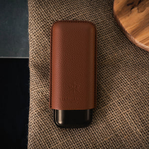 CIGAR CASE - DUO Brown