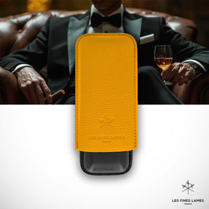 CIGAR CASE - DUO Yellow