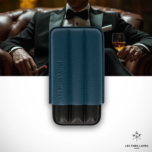 CIGAR CASE - TRIO Blue