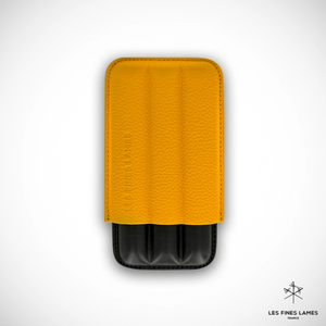 CIGAR CASE - TRIO Yellow