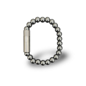 PUNCH BRACELET - Hematite