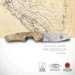 Coupe-Cigare LE PETIT - Compass - Nicaragua Acacia Burl | Les Fines Lames